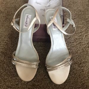 Dyeables 81/2 D cream sandals, Celine with…